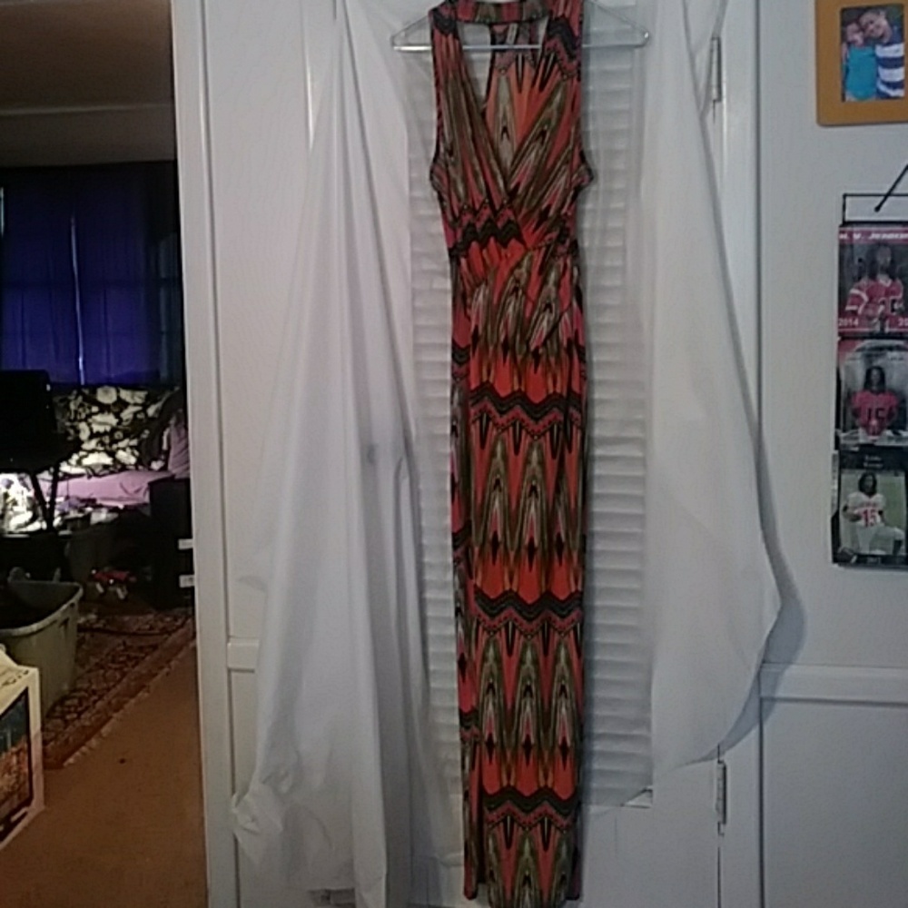 Multi-colored maxi dress